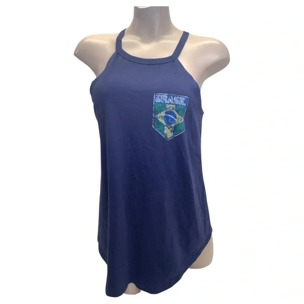 Cold Crush Size Medium Blue Brazil Tank Top. New No Tag